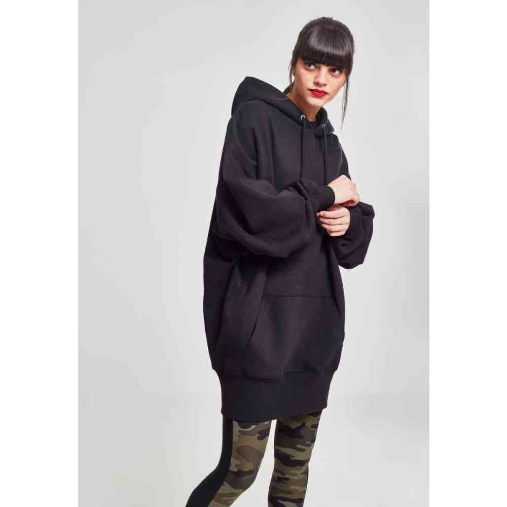 Urban Classics - Long Oversize Hoodie/trui - Zwart